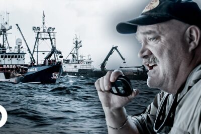 pesca hecha con dos barcos