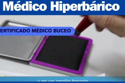 certificado médico para pesca recreativa subacuática